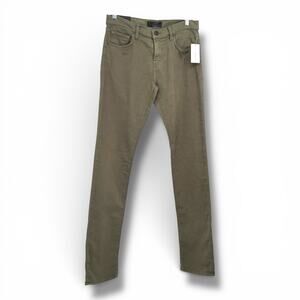 NEW!  J BRAND Keckley Army Green Mid-rise Straight 5 Pocket Jeans 30  Stretch